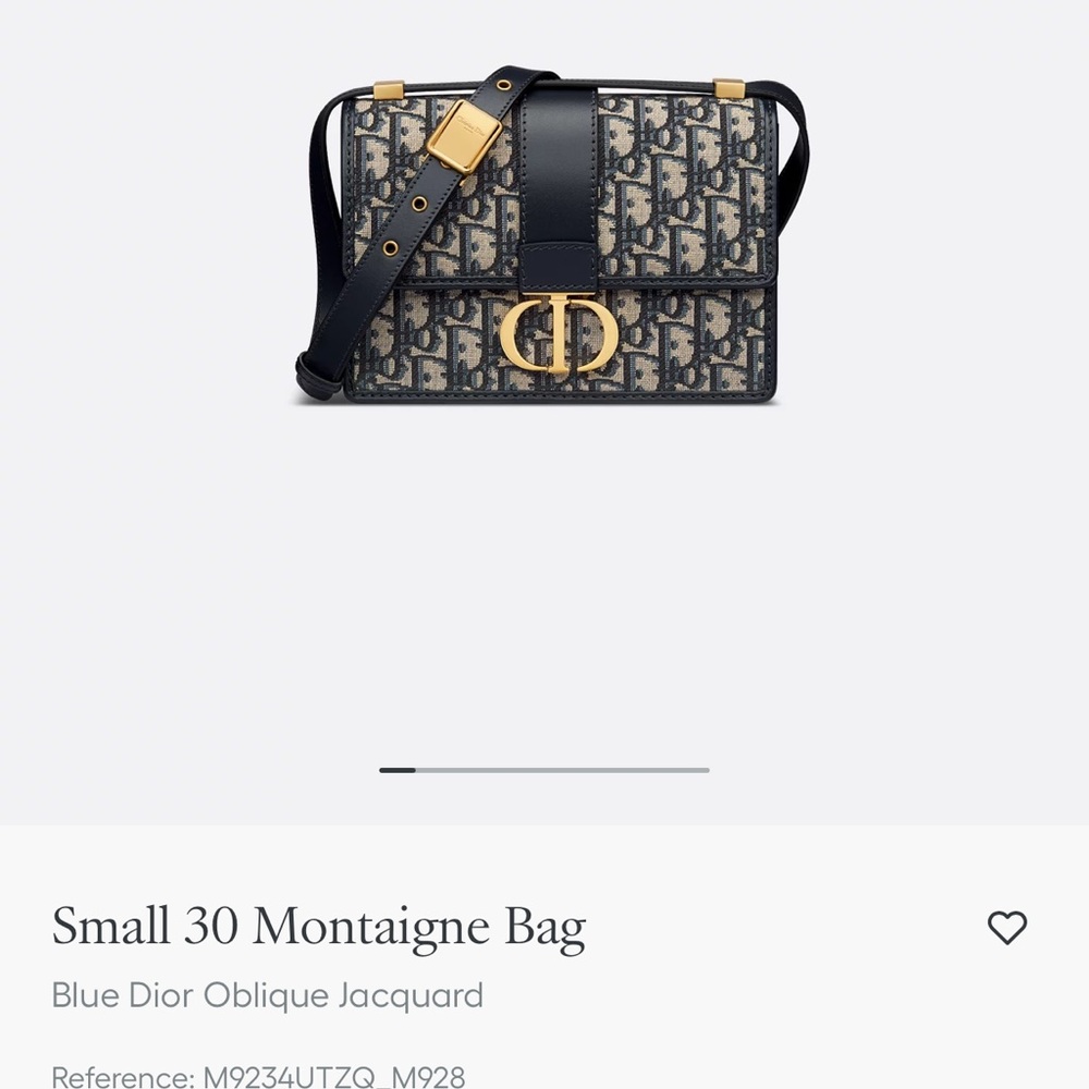 Small 30 Montaigne Bag
Blue Dior Oblique Jacquard - Picture 11 of 14
